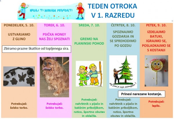 teden otroka